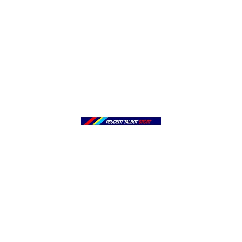 Autocollant PEUGEOT pare-soleil-peugeot-talbot-sport  L 1200  H  110 mm