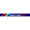 Autocollant PEUGEOT pare-soleil-peugeot-talbot-sport  L 1200  H  110 mm