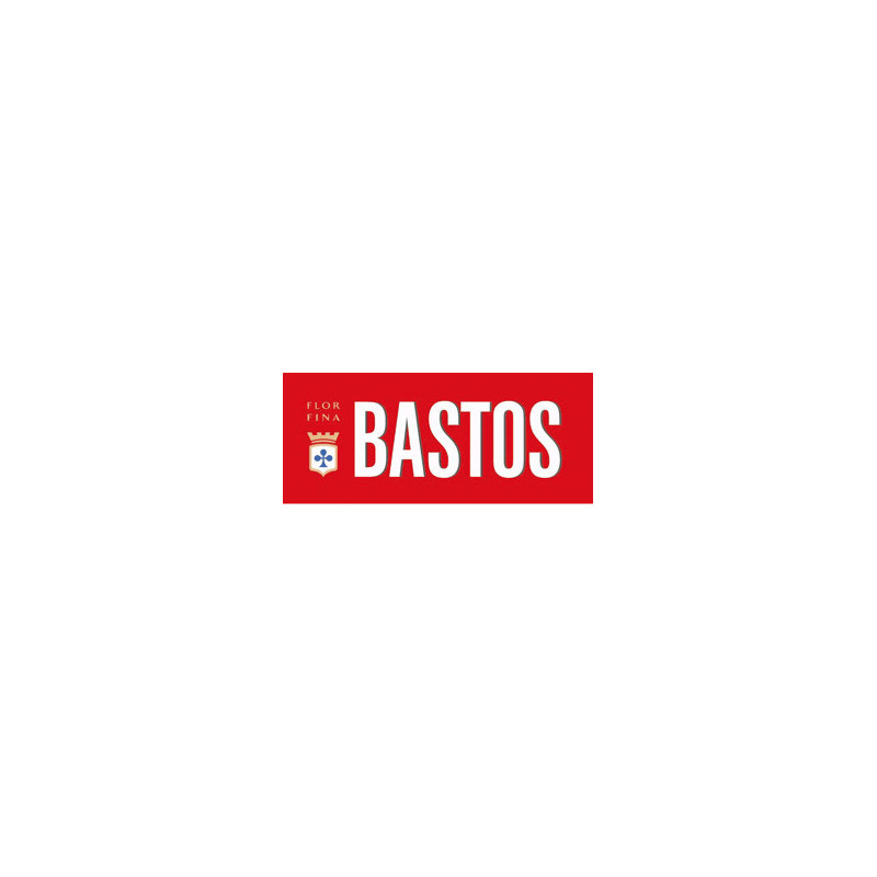 Autocollant BASTOS logo trefle couronne L 100 H 43 mm