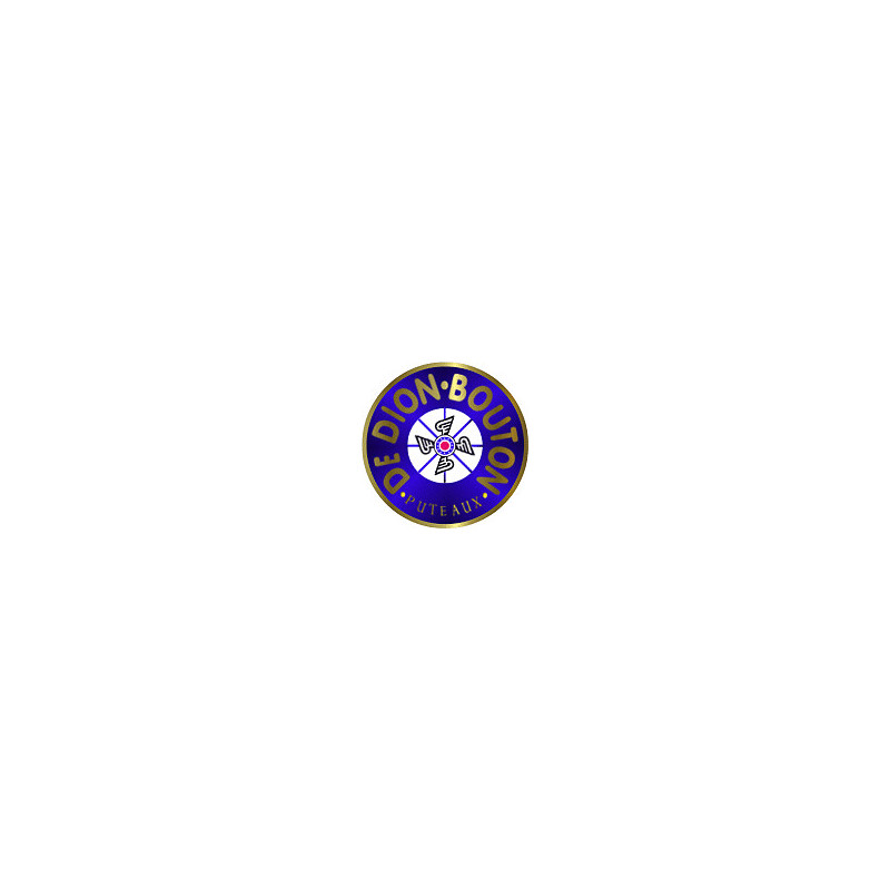 Autocollant DE DION BOUTON-Logo bleu diam 50 mm