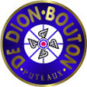 Autocollant DE DION BOUTON-Logo bleu diam 50 mm