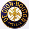 Autocollant DE DION BOUTON-Logo or diam 50 mm