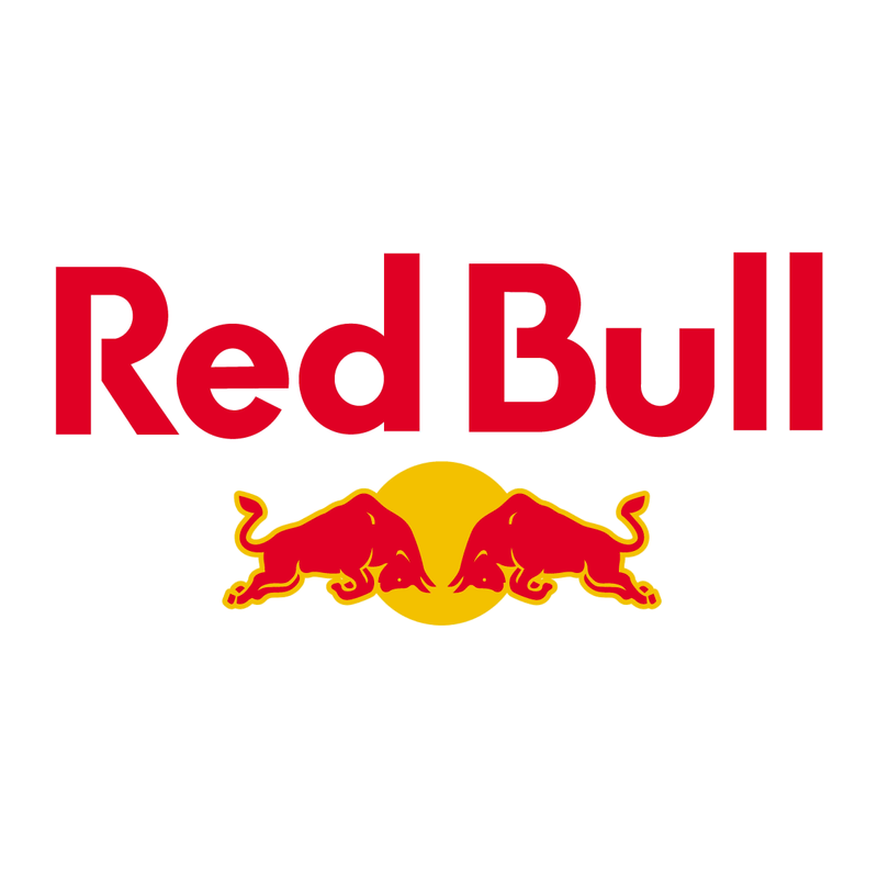 Autocollant RED BULL logo rouge/jaune L 100 H 49 mm