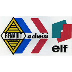 Autocollant ELF-RENAULT...