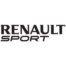 Autocollant RENAULT Sport noir 2 lignes L 120 H 30 mm
