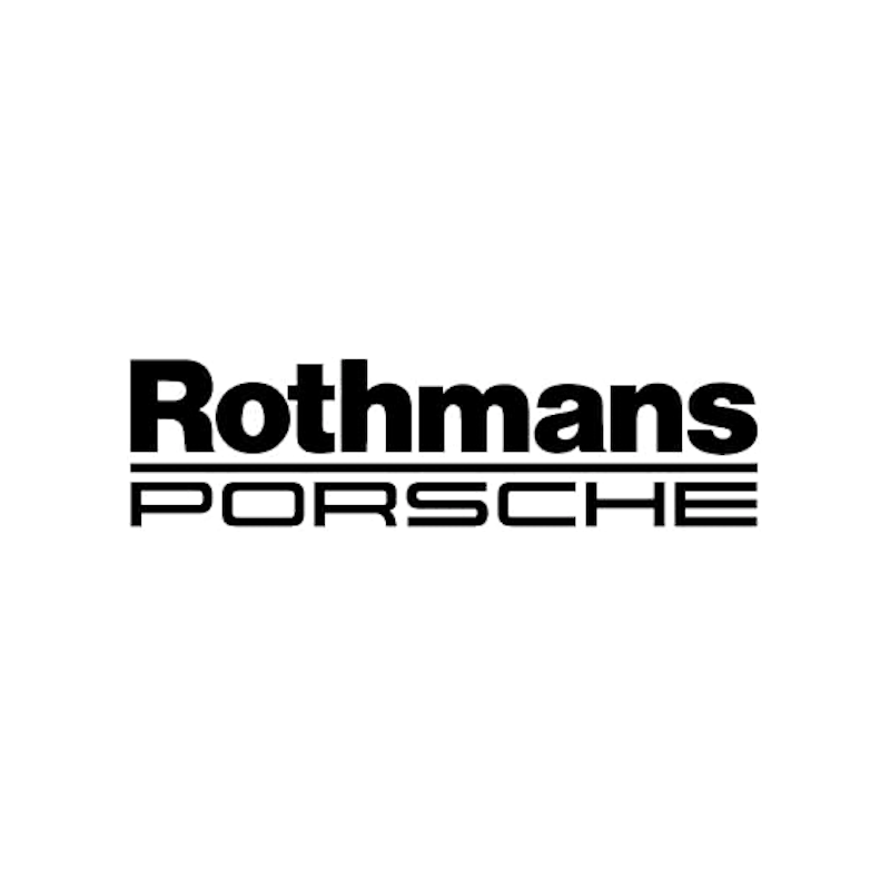 Autocollant ROTHMANS PORSCHE Lettres Blanches 200/55 mm