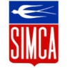 Autocollant SIMCA Logo L 85 H 115 mm