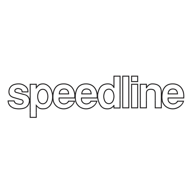 Autocollant SPEEDLINE lettres contour noir L 85 H 20 mm