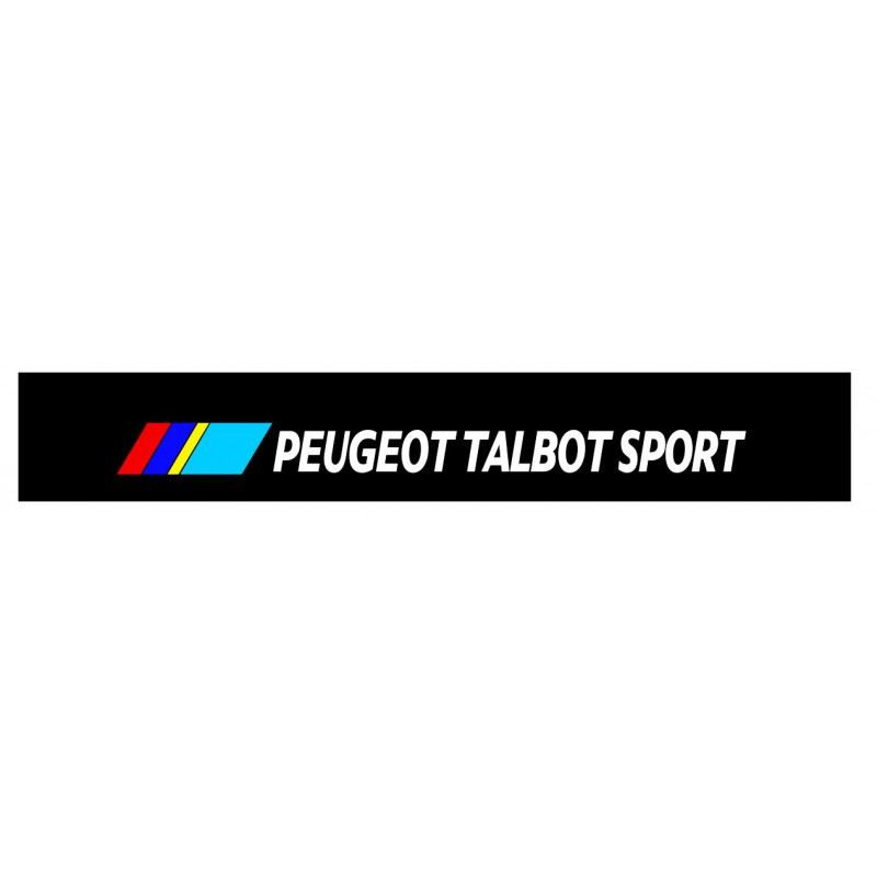 Autocollant PEUGEOT TALBOT SPORT pare-soleil noir L 1300 H 200 mm