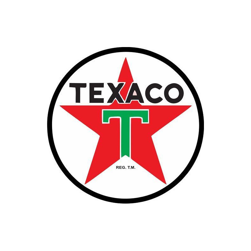 Autocollant TEXACO Logo 1913 diam 50 mm