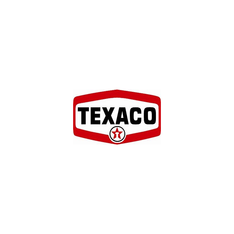 Autocollant TEXACO logo 1963 L 30 H19 mm