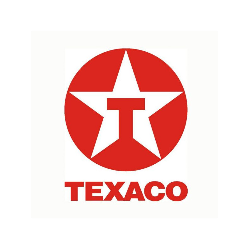 Autocollant TEXACO logo 1981  L 105 H 130 mm