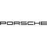 Autocollant PORSCHE lettrage noir L 145 H 10 mm