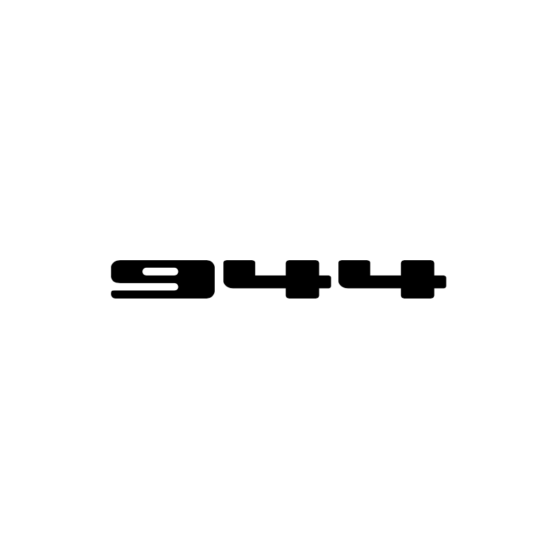 Autocollant PORSCHE logo 944 L 86 H 10 mm