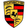 Autocollant PORSCHE logo L 50 H 65  mm