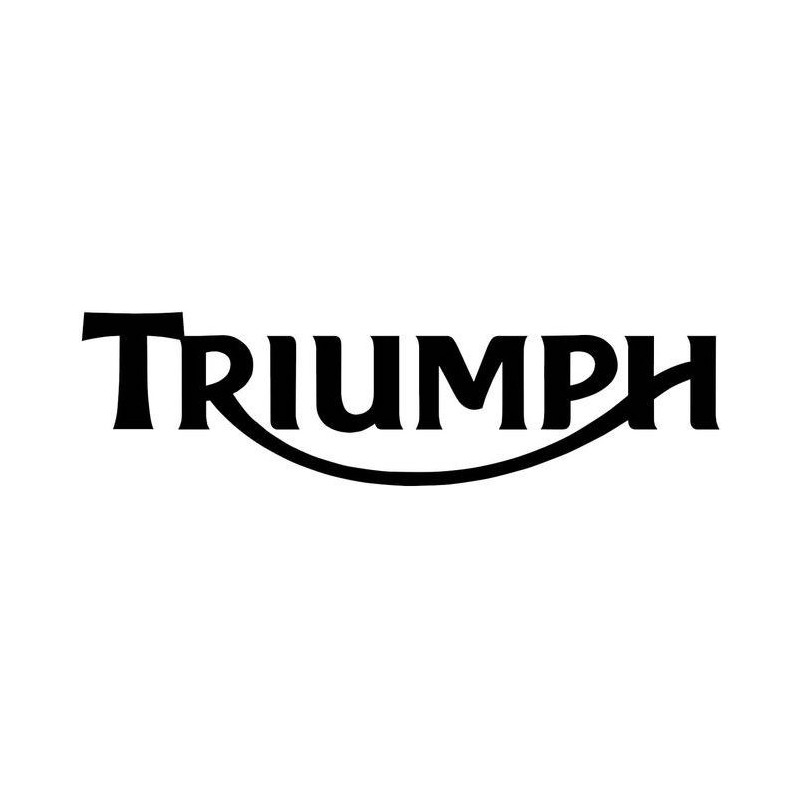 Autocollant TRIUMPH logo noir L 100 H 30 mm