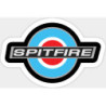 Autocollant TRIUMPH logo spitfire rond L 100 H 67 mm