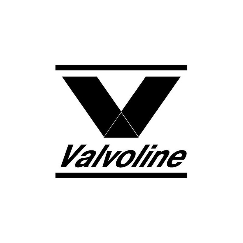 Autocollant VALVOLINE logo 1987 noir L 100 H 80 mm