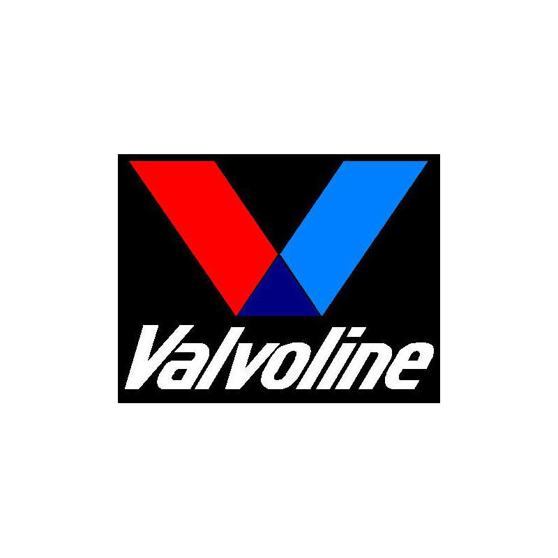 Autocollant VALVOLINE logo fond noir L 100 H 80 mm