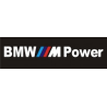 Autocollant BMW logo M Power lettre blanche  L175 H 23 mm