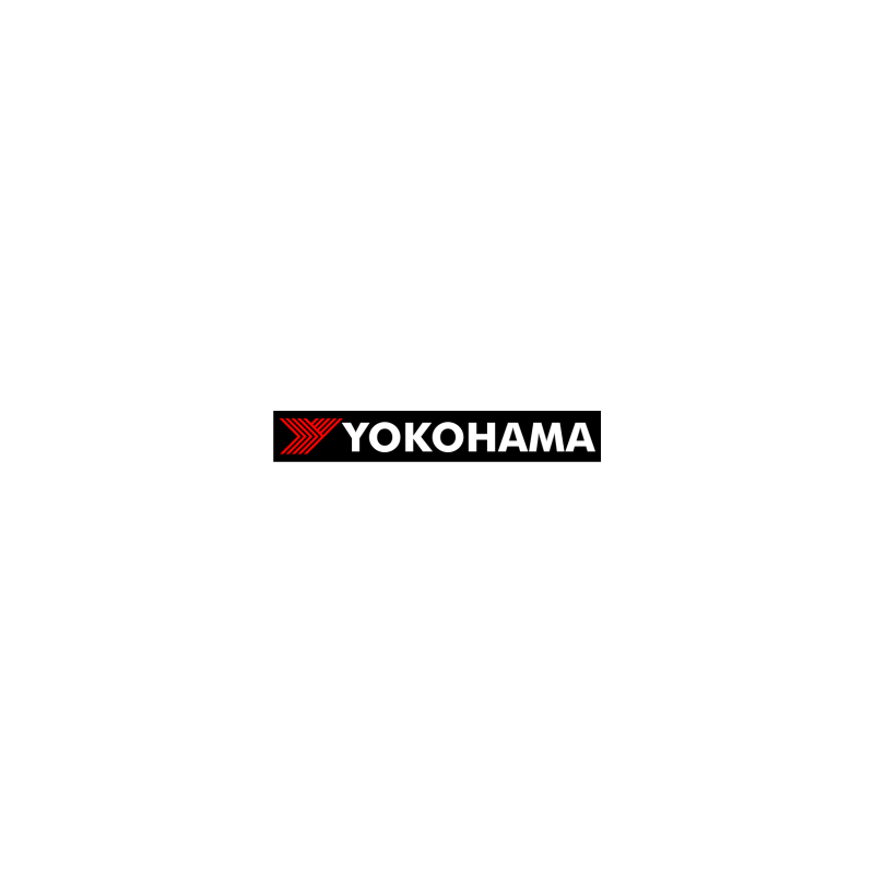 Autocollant YOKOHAMA logo fond noir L 100 H 14 mm