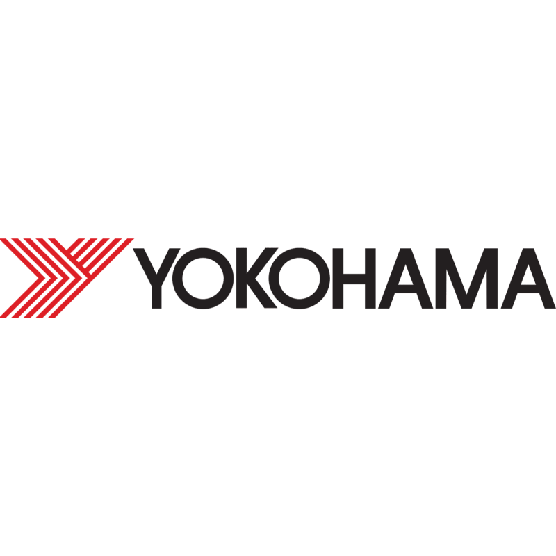 Autocollant YOKOHAMA logo rouge/noir L 100 H 14 mm