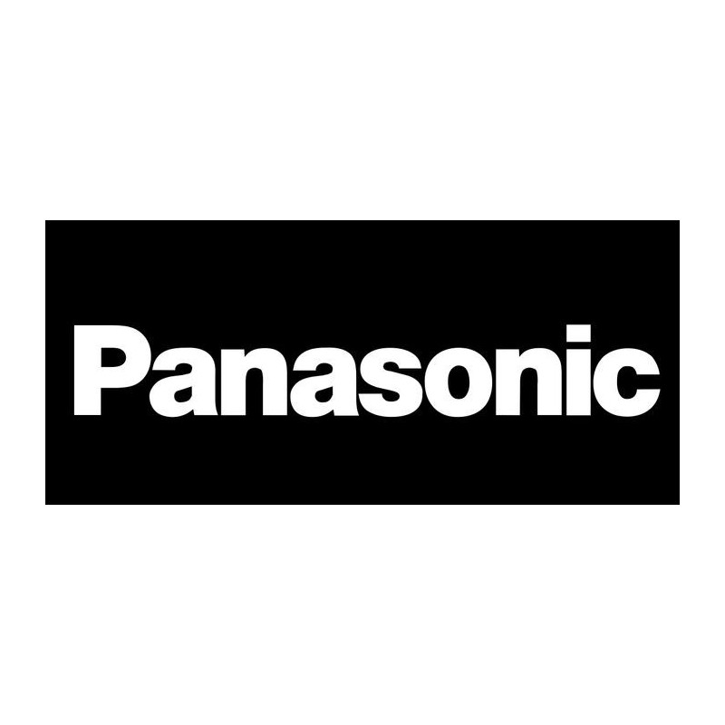 Autocollant PANASONIC-logo blanc fond noir L 115 H 20 mm