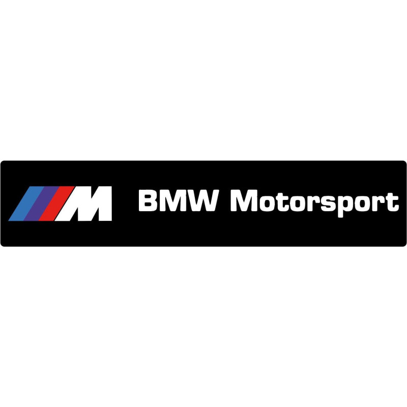Autocollant BMW-MOTOSPORT-noir L 100 H 40 mm