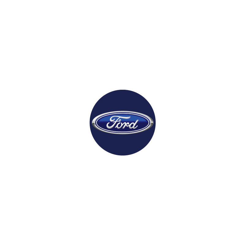 Autocollant FORD-centre de roue bleu diam 55 mm