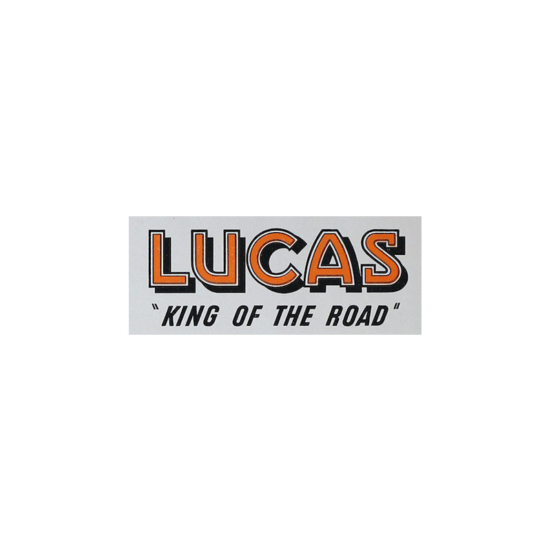 Autocollant LUCAS king of the raod L 150 H 60 mm