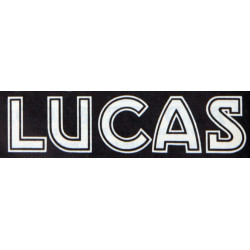 Autocollant LUCAS logo noir...