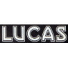 Autocollant LUCAS logo noir L 100 H 27 mm