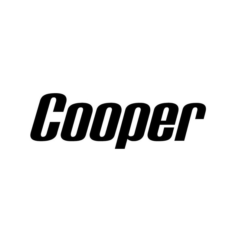 Autocollant MINI logo Cooper lettrage noir L 100 h 30 mm