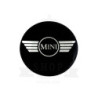 Autocollant MINI-Centre de roue logo noir diam 50 mm