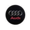 Autocollant AUDI centre de roue noir diam 55 mm