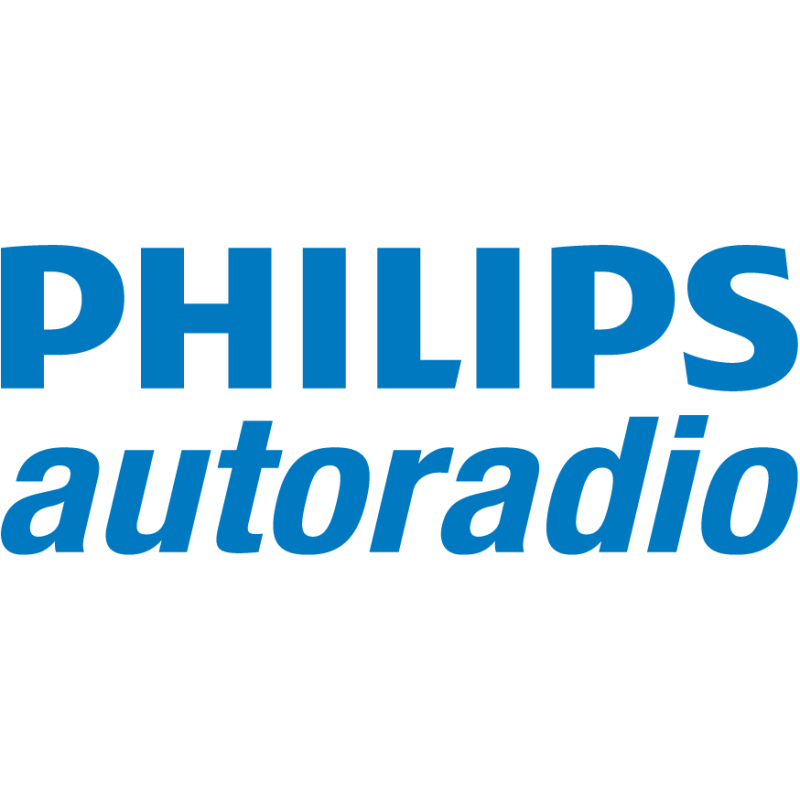 Autocollant PHILIPS logo  AUTORADIO L 335 H 130 mm