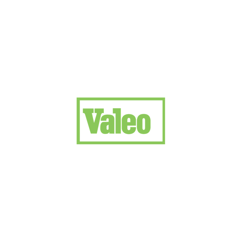 Autocollant VALEO logo cadre vert L115 h 60 mm