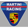 Autocollant MARTINI triangle Porsche logo L 100 H 100 mm