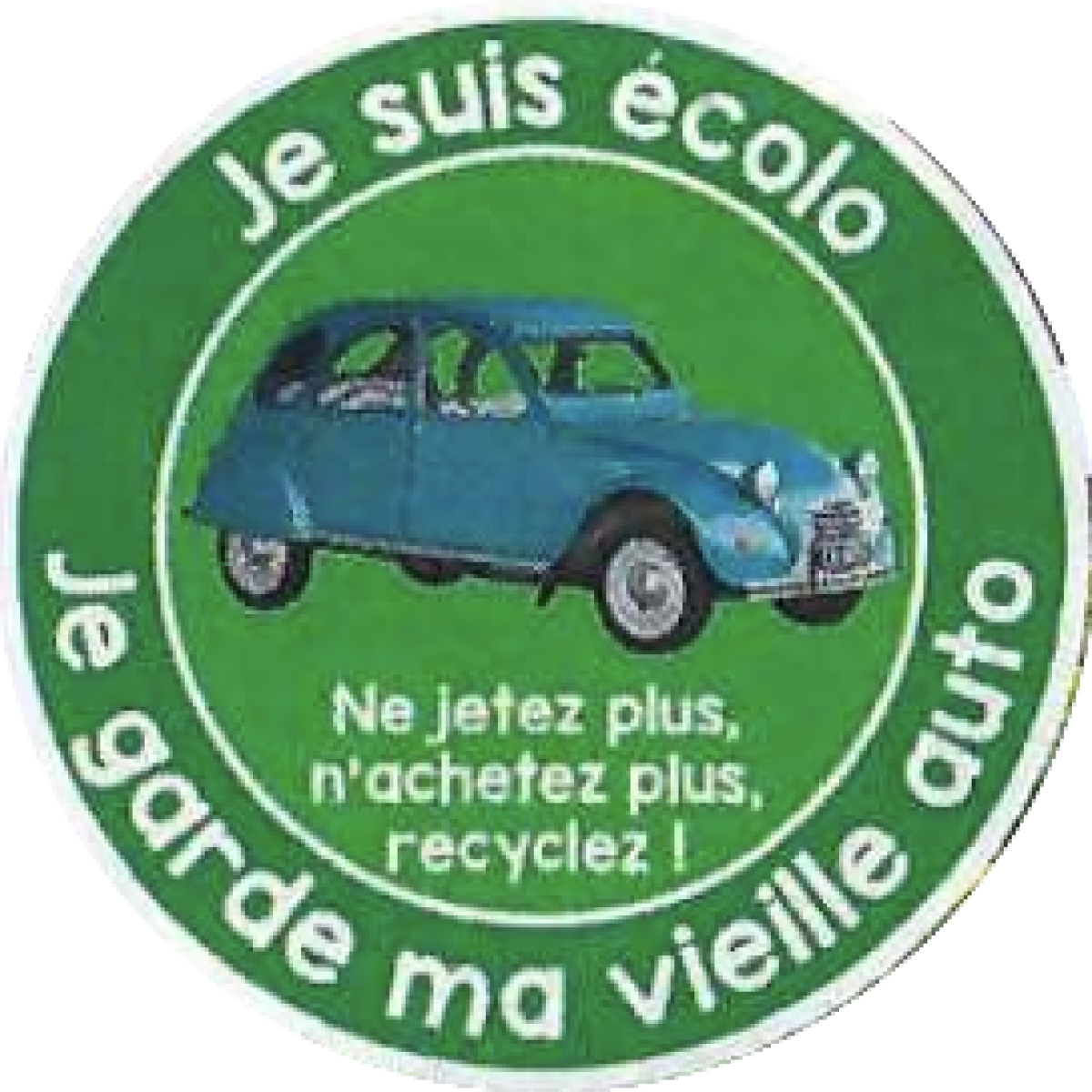 Autocollant voiture ancienne : affichez fièrement votre passion écolo